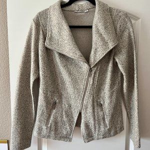 Halogen Women's Blazer Pebbled Grey -Size Medium